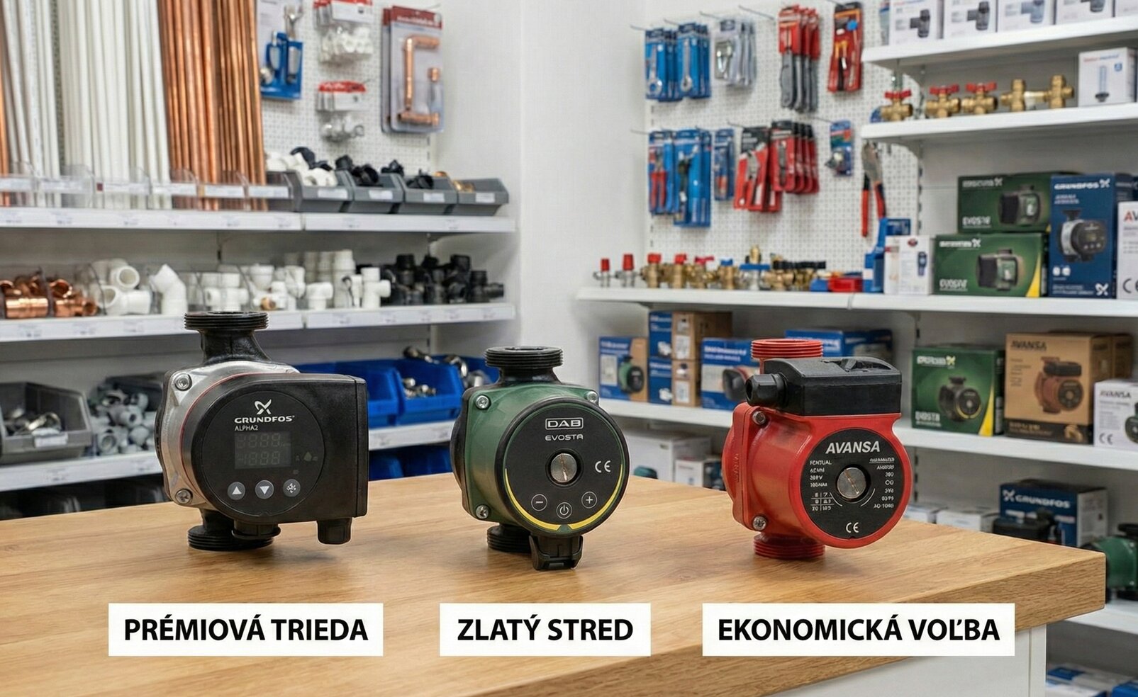 Moderné obehové čerpadlá Grundfos a DAB pre kúrenie UK – ALESO